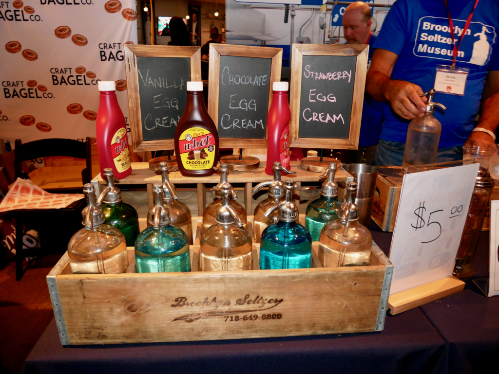 An egg cream station